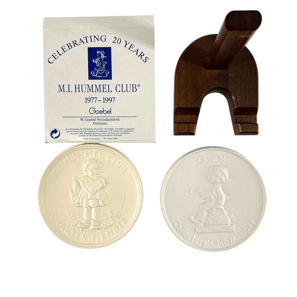 M.I. Hummel Club 20th Anniversary Commemorative Set 1977–1997 Goebel Germany - Picture 1 of 10